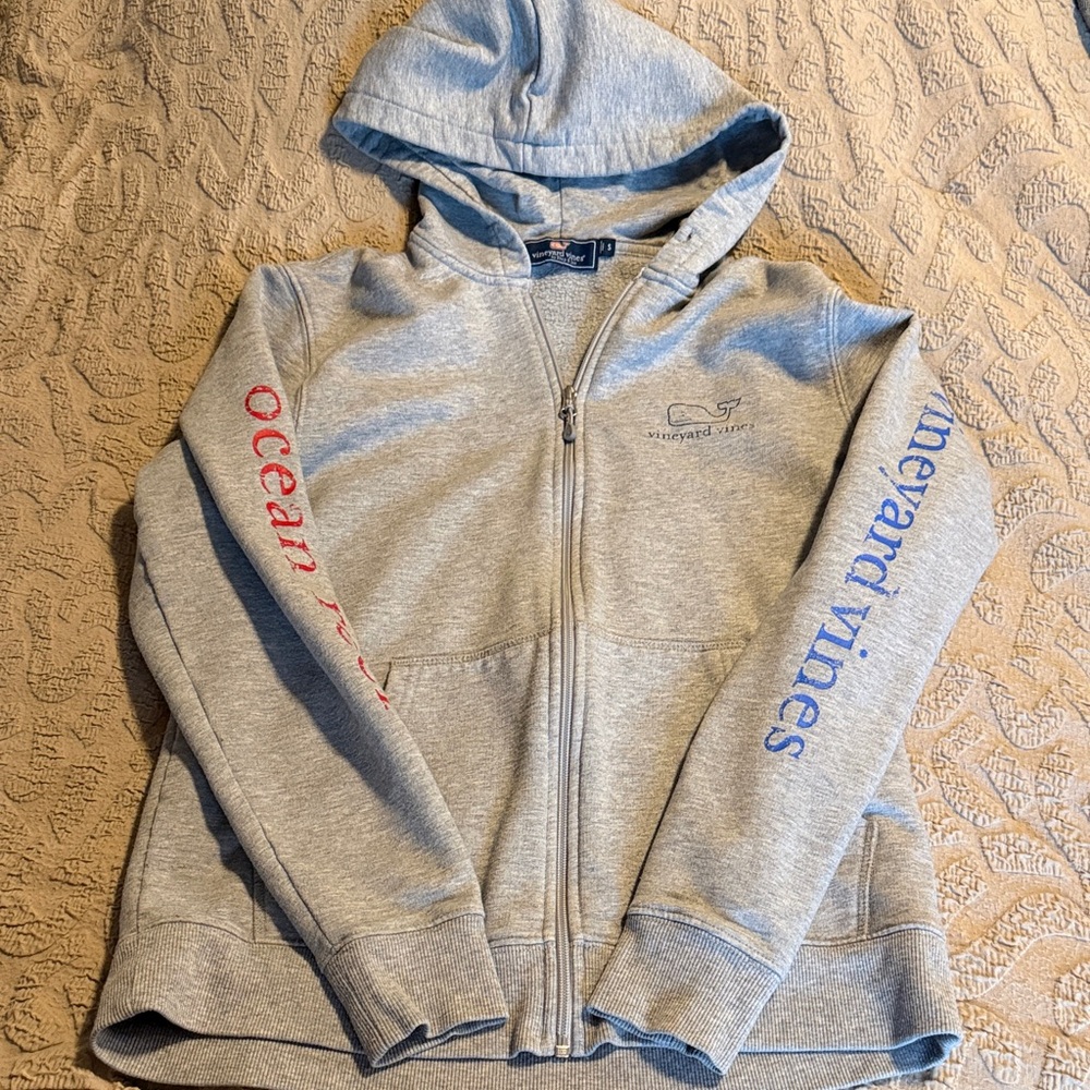 Vineyard Vines Hoodie with Red and Blue Accents